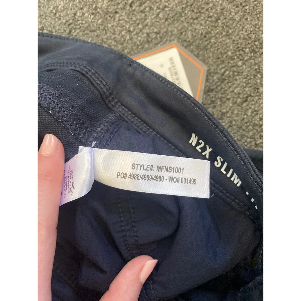 DU/ER‎ No Sweat Slim Pants Navy Mens 30x32 Technical Fabric Outdoors Hiking NEW